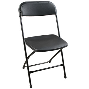 Black Plasstic Folding Chair