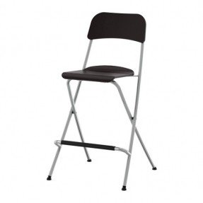 Black Folding Pub Chair